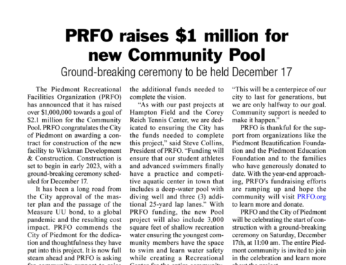 PRFO raises $1 million for new Community Pool